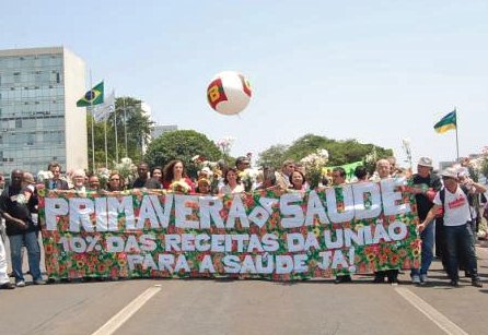 “10% das Receitas da União para a Saúde Já!”