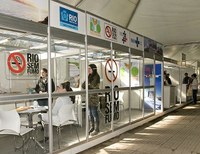 Feira de estande do 10º Congresso da Rede Unida 